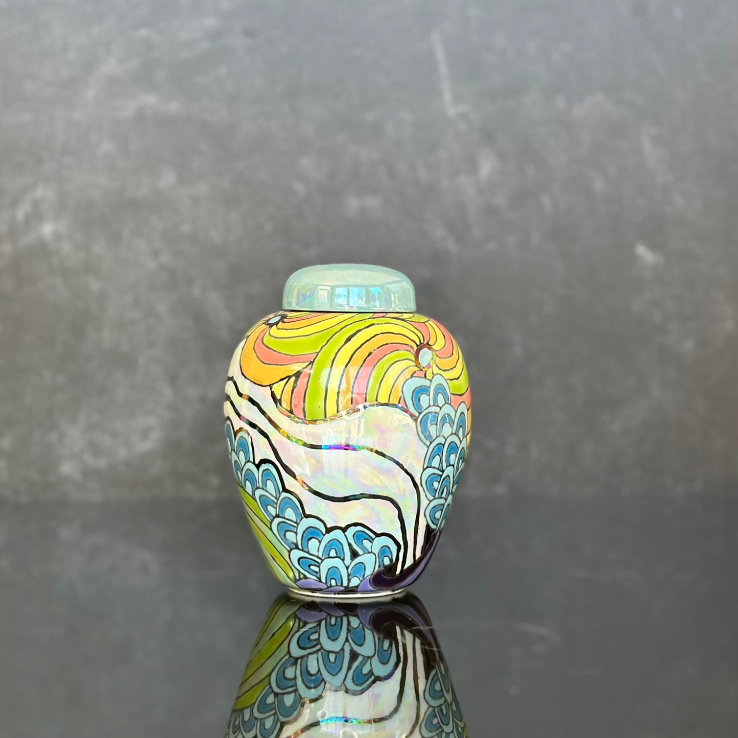 147P - Bud Vase/Ginger Jar - NOT Microwave or Dishwasher Safe